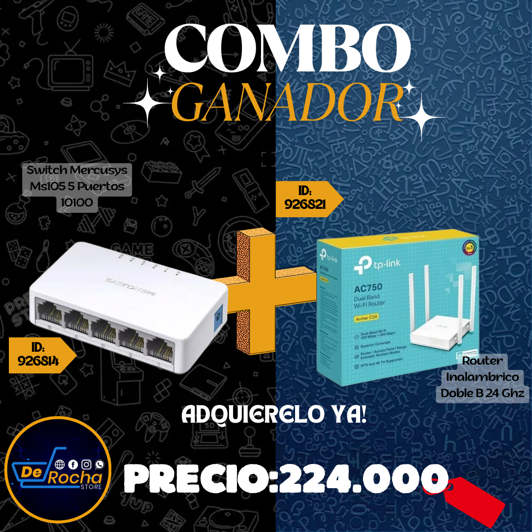combo router+switch 5 puertos